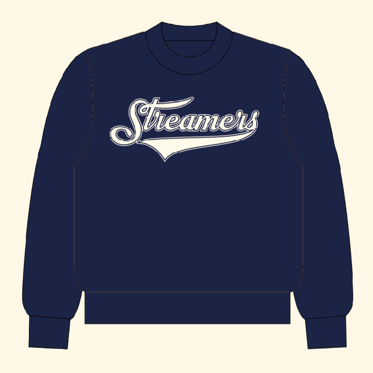 90’s CREWNECK NAVY The Streamers