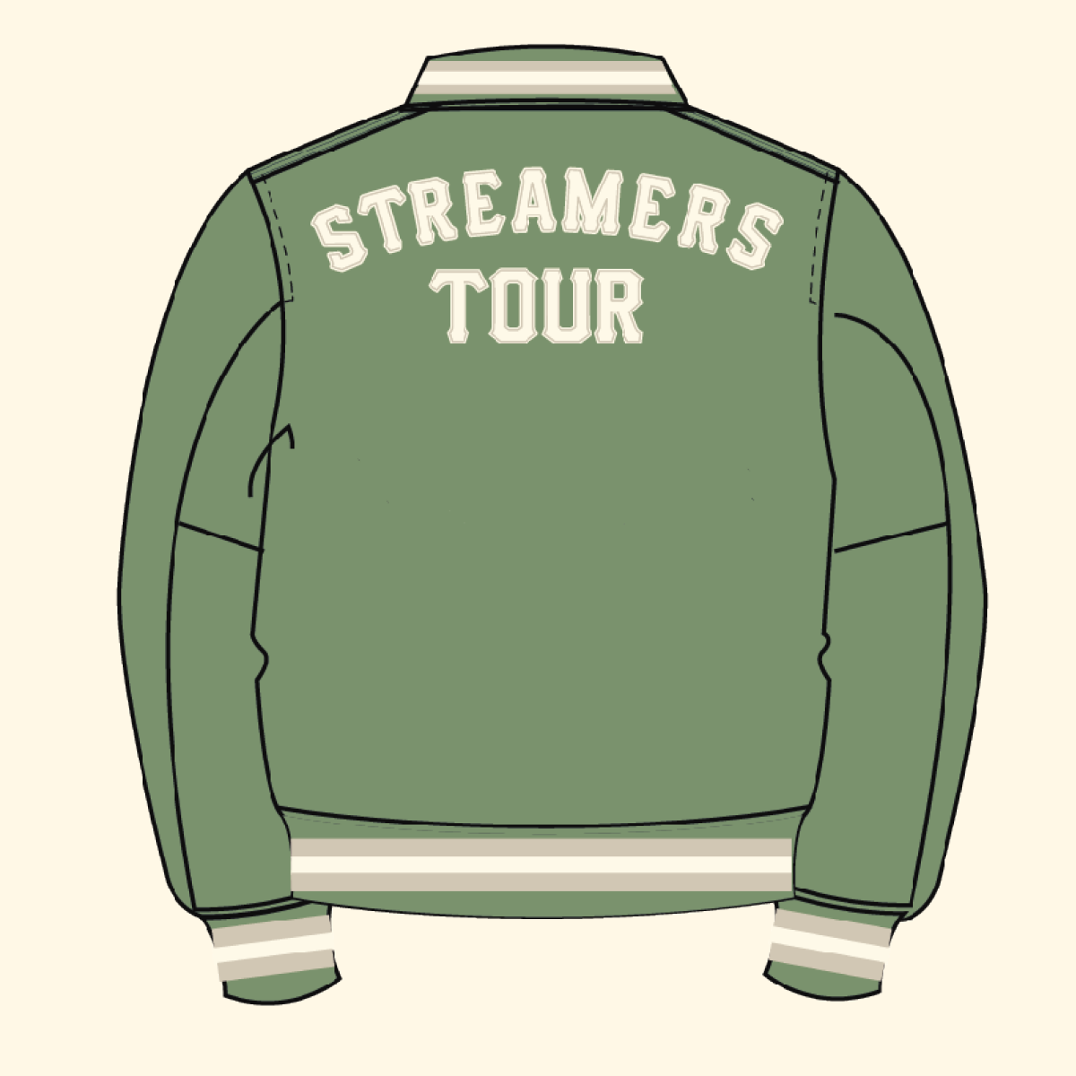 SATIN JACKET GREEN