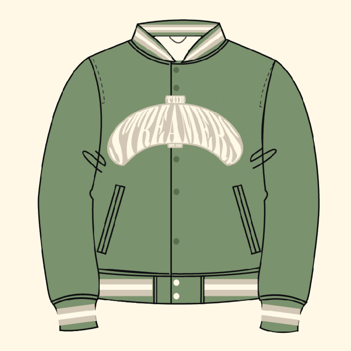 SATIN JACKET GREEN