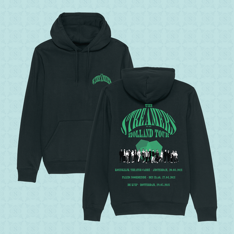 Streamers tour band hoodie de Kuip zwart