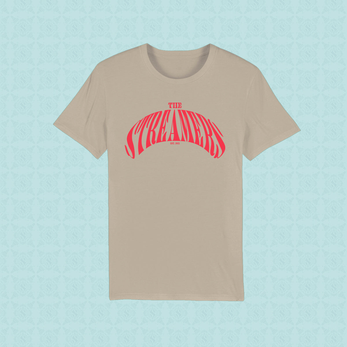 Streamers logo t-shirt beige